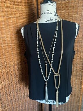 Three Long Beautiful Necklaces